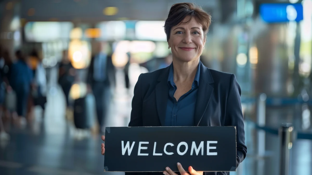 Airport Welcome Photo
